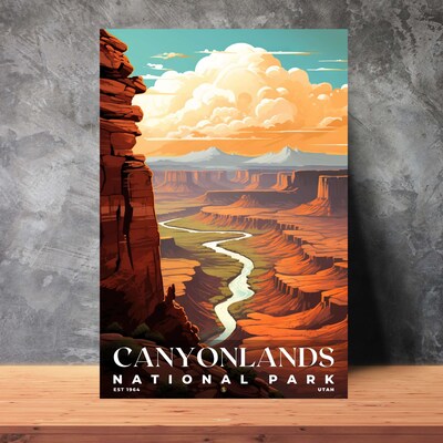 Canyonlands National Park Poster, Travel Art, Office Poster, Home Decor | S7 - image3